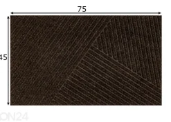 Ovimatto Dune Stripes dark brown 45x75 cm