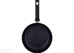 Paistinpannu Black Ceramic Ø 26 cm + pannusuoja, lasikansi, keraaminen ja induktio