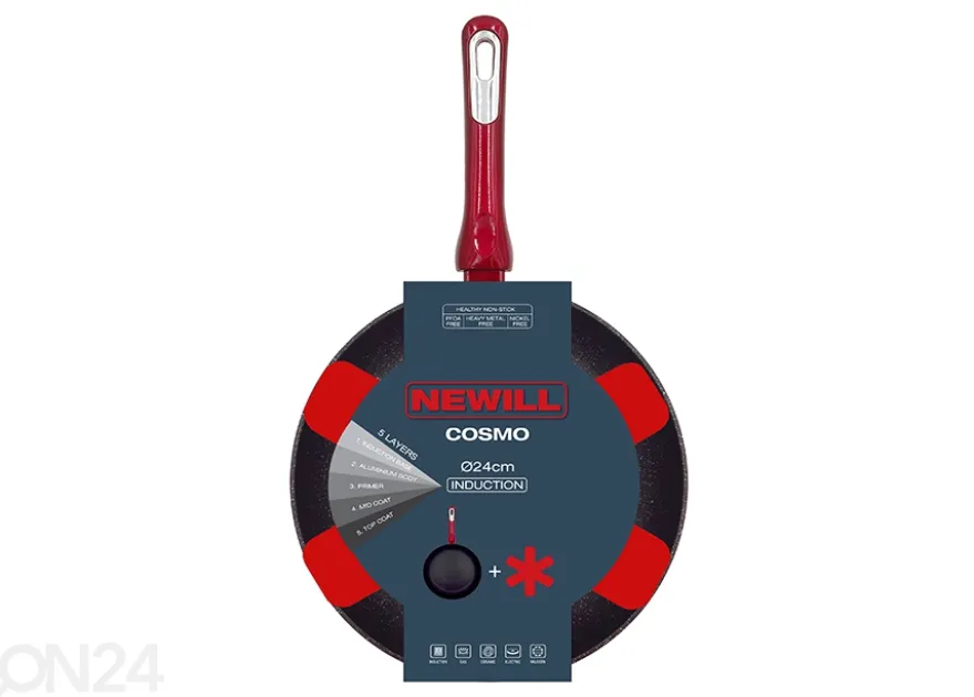 Paistinpannu Neill Cosmo Ø 24 cm + pannusuoja, induktio