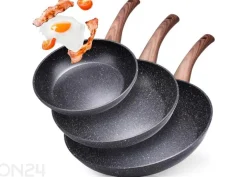 Paistinpannusarja Black&Wood, 3 osaa