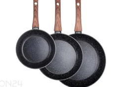 Paistinpannusarja Black&Wood, 3 osaa