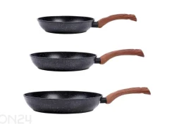 Paistinpannusarja Black&Wood, 3 osaa