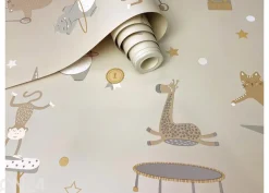 Paperitapetti Animal Gymnastics