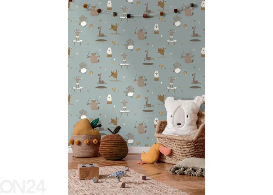 Paperitapetti Animals Gymnastics