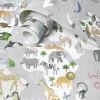 Paperitapetti Animals Maps