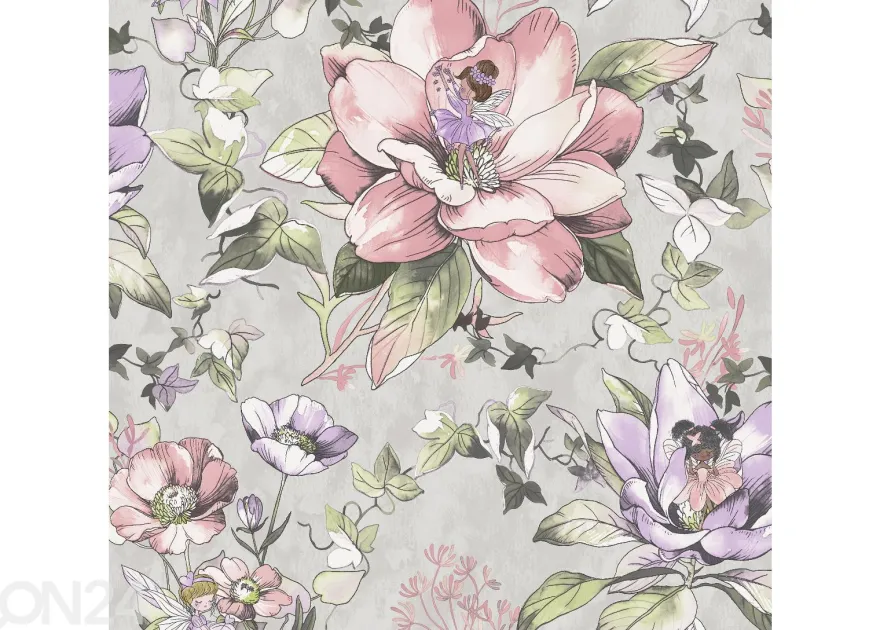 Paperitapetti Floral Fairies