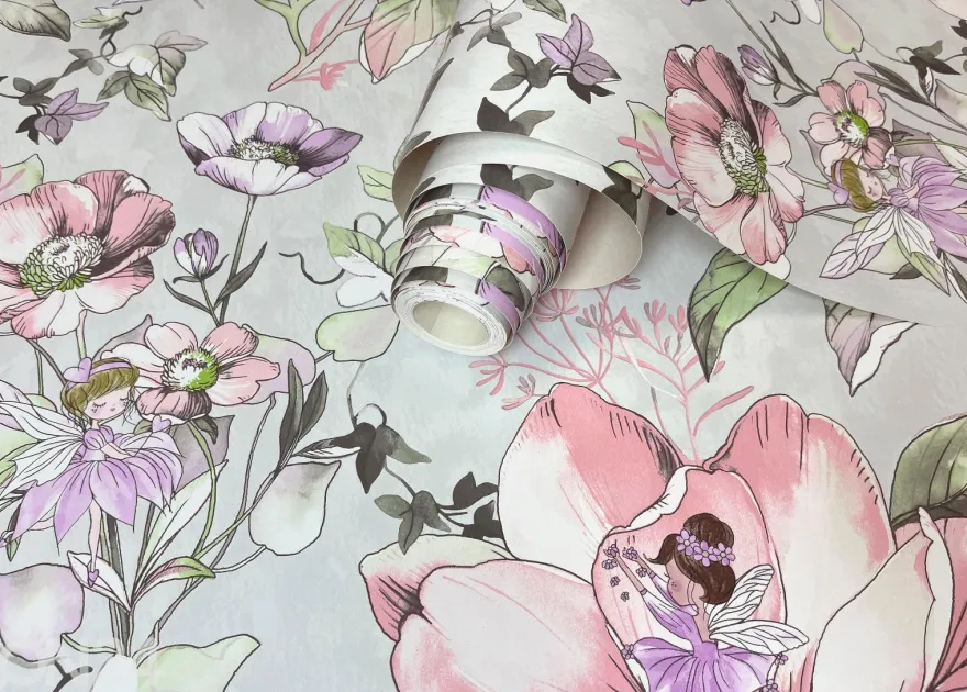 Paperitapetti Floral Fairies