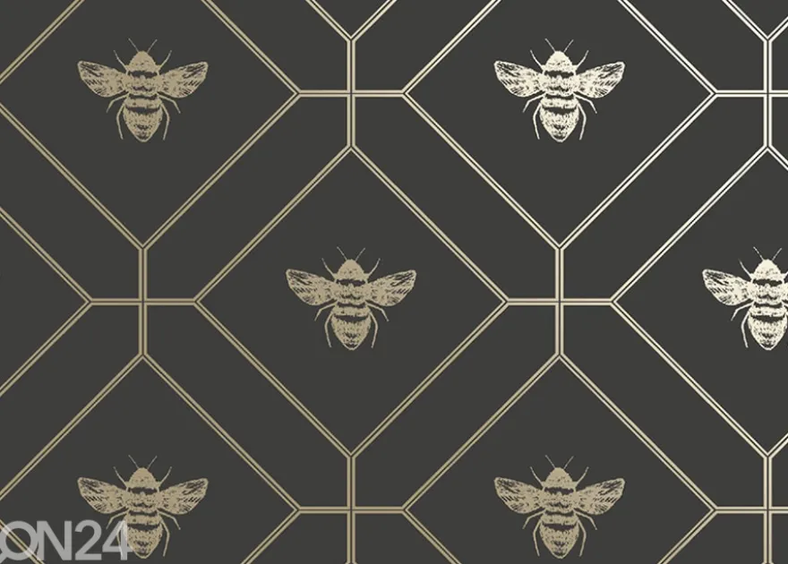 Paperitapetti Honeycomb Bee