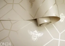 Paperitapetti Honeycomb Bee