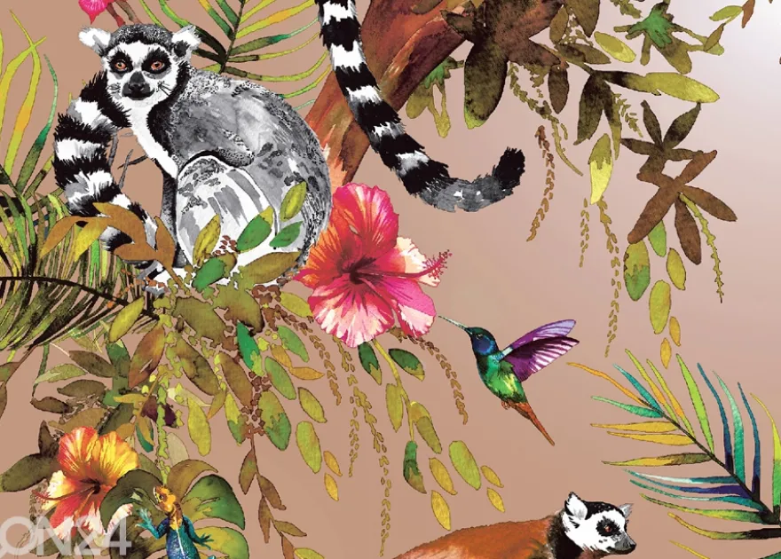 Paperitapetti Lemur