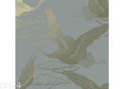 Paperitapetti Metallic Cranes