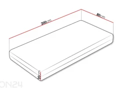 Patja Alabama 80x200 cm