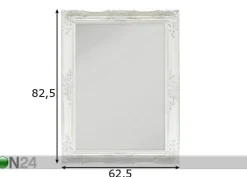 Peili Antique White 62,5 x 82,5 cm