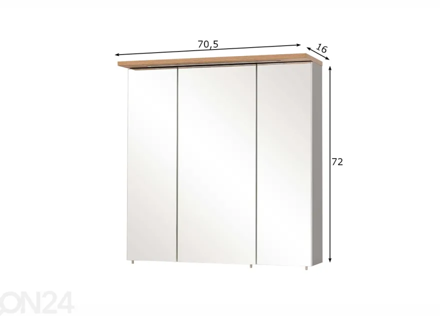 Peilikaappi Jelda 71 cm