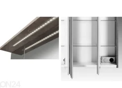 Peilikaappi LED-valaisimella Milan