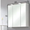 Peilikaappi LED-valaisimella 34, 65cm