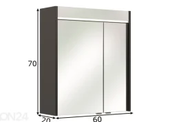 Peilikaappi LED-valaistuksella 23-I