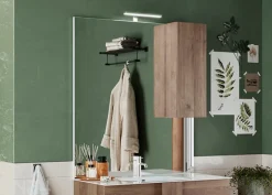 Peili LED-valaistuksella ja kaapilla Jupiter 100 cm