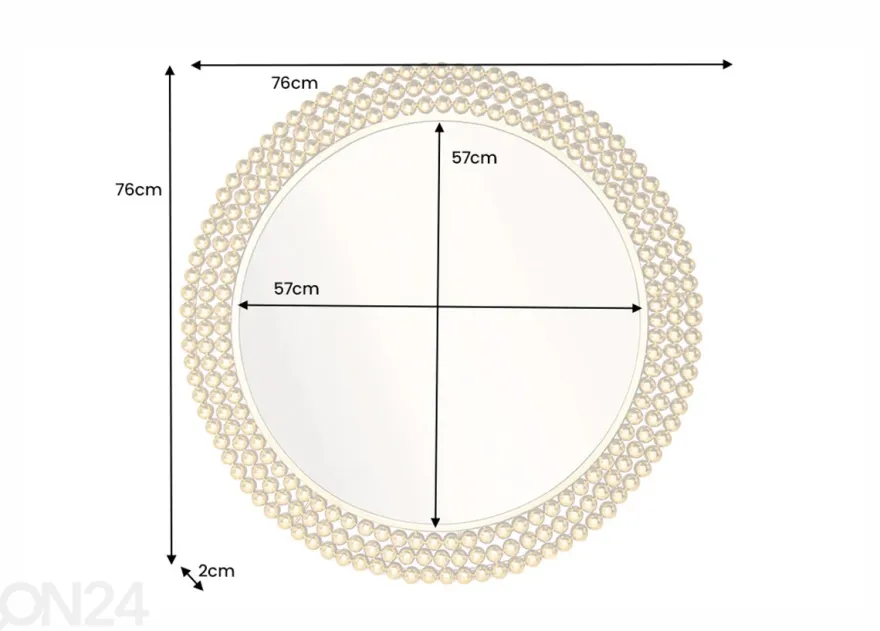 Peili Pearl Ø 76 cm