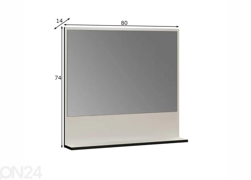 Peili Pure Bliss 80x74 cm