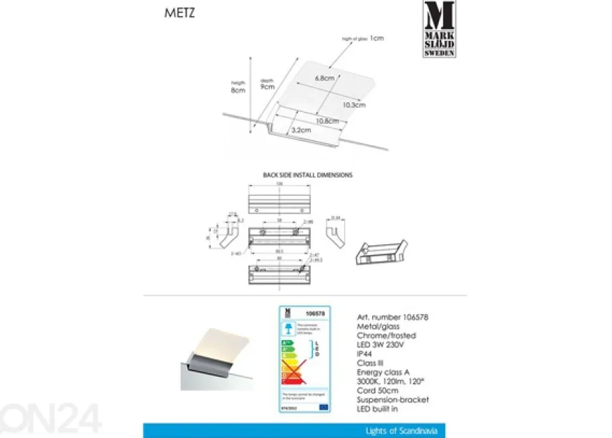 Peilivalaisin Metz