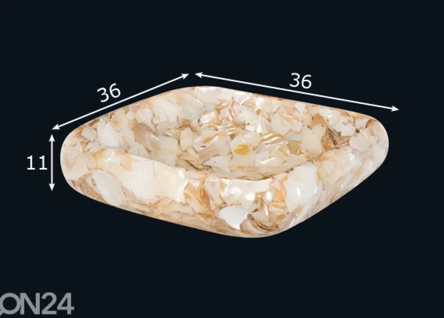 Pesuallas simpukankuorilla