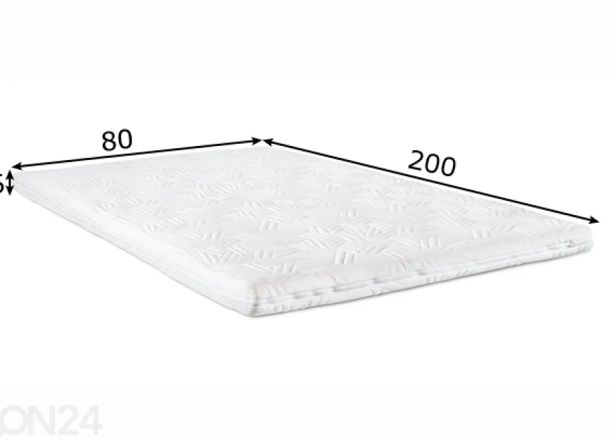Petauspatja Hypnos Saturn memory foam ja vetoketju 80x200X6 cm