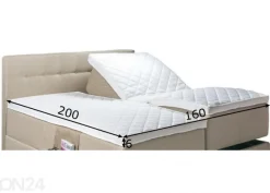 Petauspatja Hypnos Saturn-TWIN 160x200x6 cm (moottorisänkyyn)