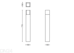 Philips Arbour pylväsvalaisin 1x6 W 600lm 4000K