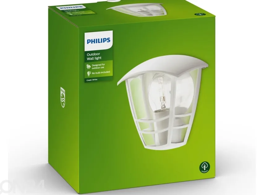 Philips Creek seinävalaisin E27 valkoinen