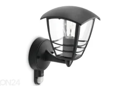 Philips Creek seinävalaisin liiketunnistimella E27 musta