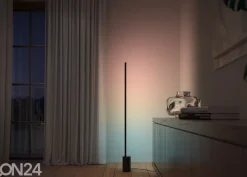 Philips Hue Black and Color ambience lattiavalaisin Signe musta tasaisella värinvaihdolla
