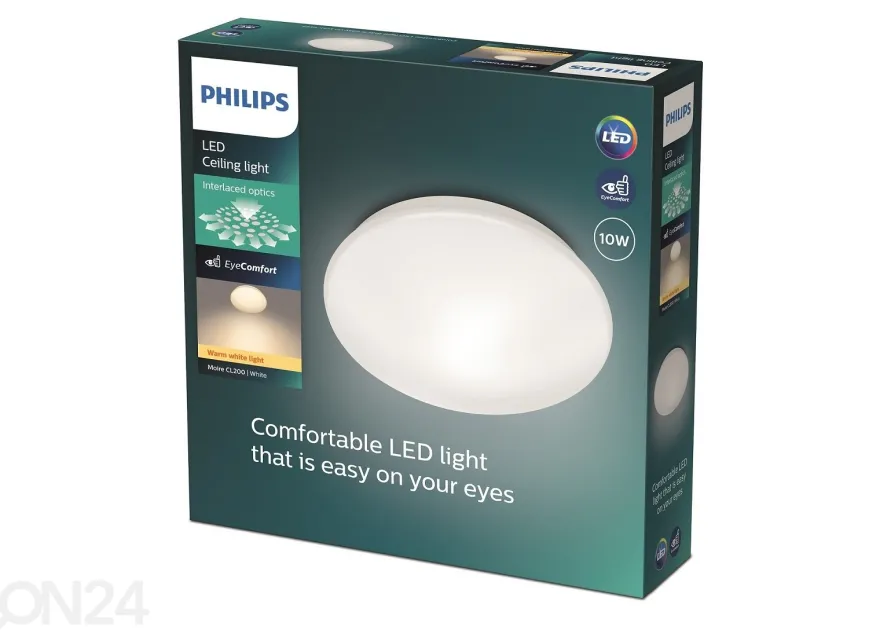 Philips Moire kattovalaisin 10 W 2700K