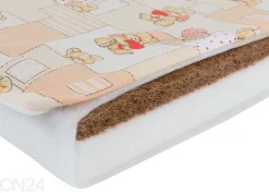 Pidennettävä lasten patja kookoksella Pipi 75x100+42+42 cm