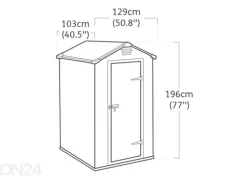 Pihavarasto Keter Manor 0,98 m², 128x94x196 cm