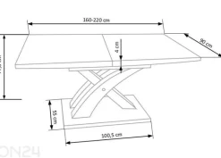 Pikendatav söögilaud Sandor