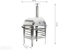 Pizzauuni jalustalla Pizzo-set-inox