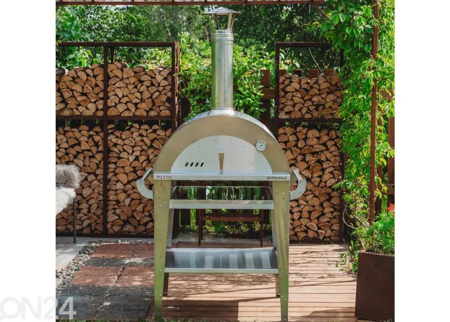 Pizzauuni jalustalla Pizzo-set-inox