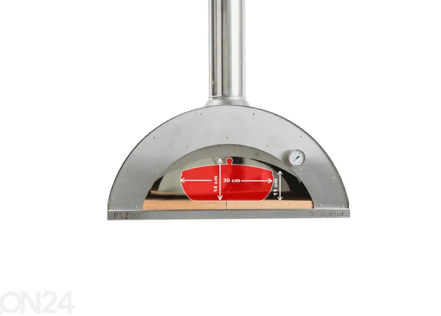 Pizzauuni Pizzo-inox