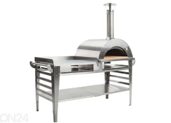 Pizzauuni pöytätasolla Pizzo-XL-set-inox