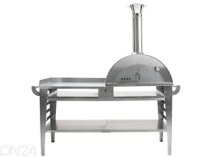 Pizzauuni pöytätasolla Pizzo-XL-set-inox