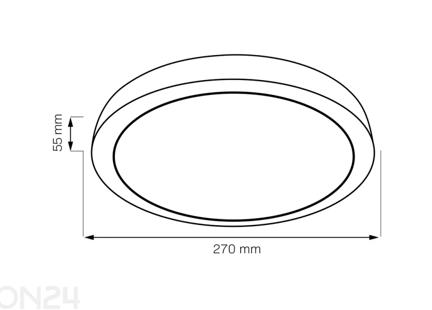Plafondi Janus LED Ø 27 cm