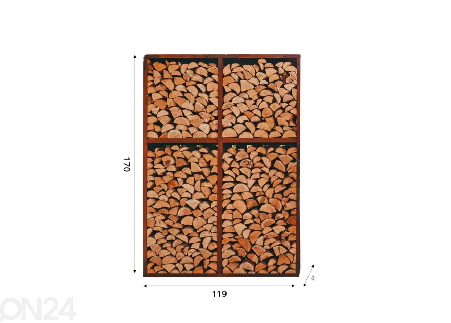 Polttopuuhteline GrillSymbol Wall-2