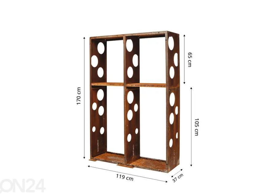 Polttopuuhteline GrillSymbol Wall-2