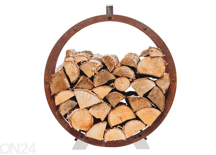 Polttopuukori Cor-Ten terästä Hugo, Ø 58 cm