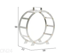 Polttopuukori terästä Hugo-inox, Ø 58 cm