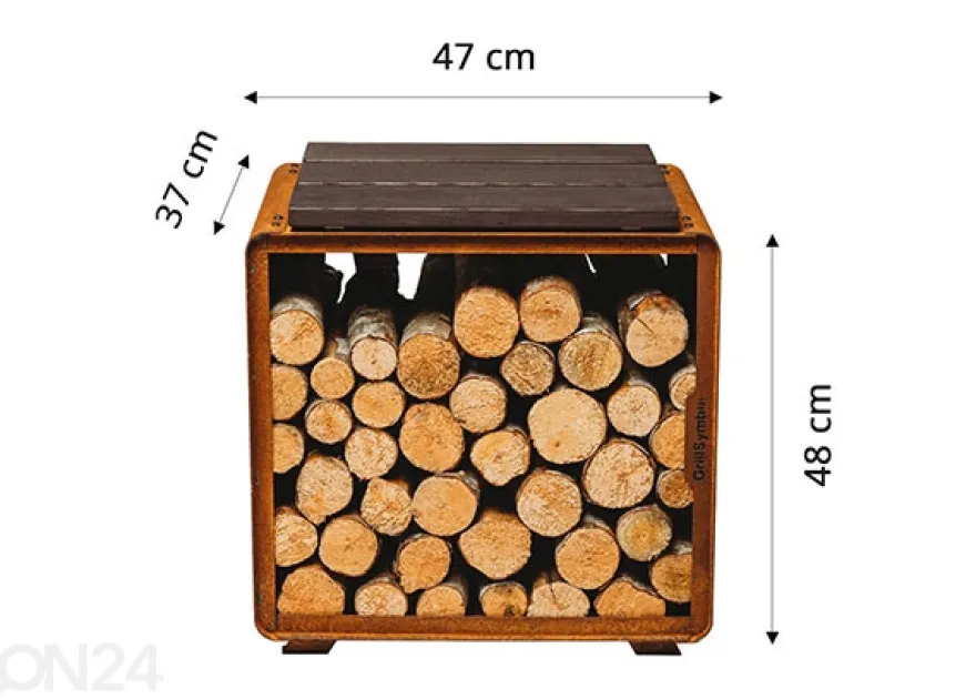 Puuhylly GrillSymbol Enzo Rack-S
