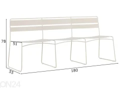 Puutarhapenkki Lina