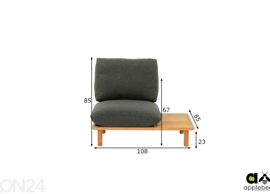 Puutarhatuoli Sling vasen