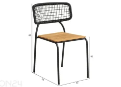 Puutarhatuolit Nashville, 4 kpl